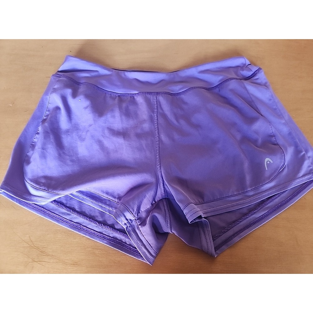 Head Women's Slim Black‎ Running Athletic Moistwick Short Size L #151
